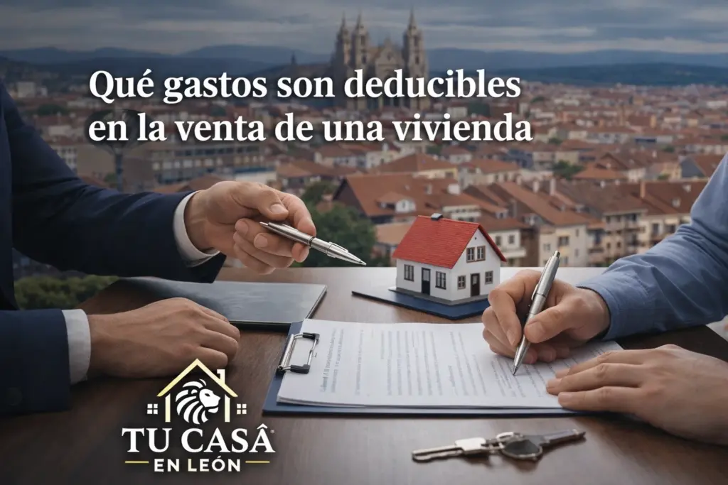 gastos deducibles venta vivienda de leon