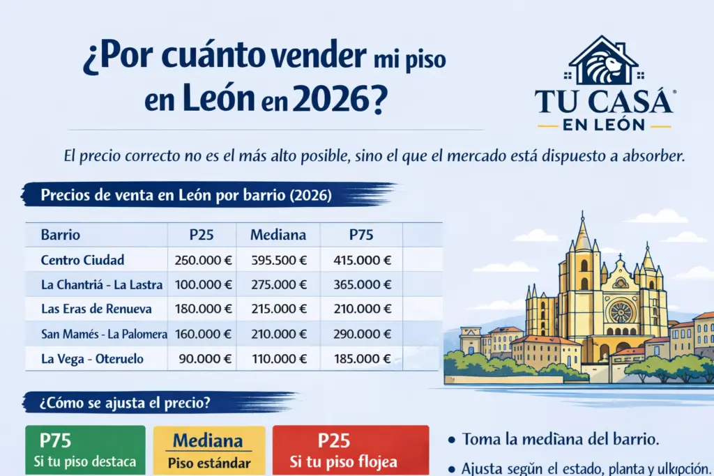 Por cuánto vender mi piso en León en 2026 1 Por cuanto vender mi piso en Leon