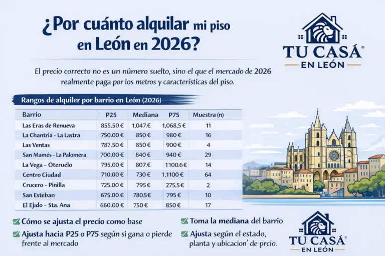 por cuanto alquilar mi piso en leon en 2026